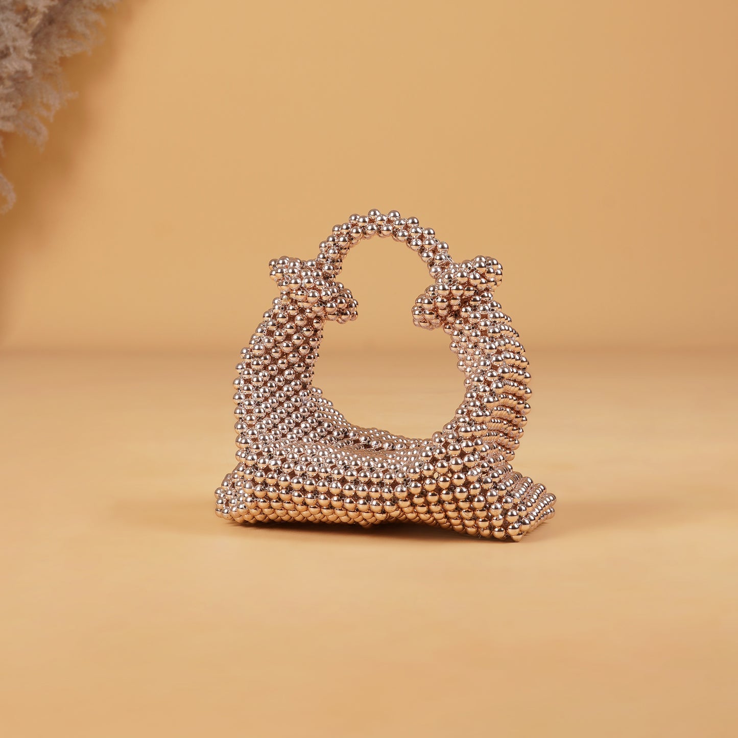 Rosegold chrome pearl bag