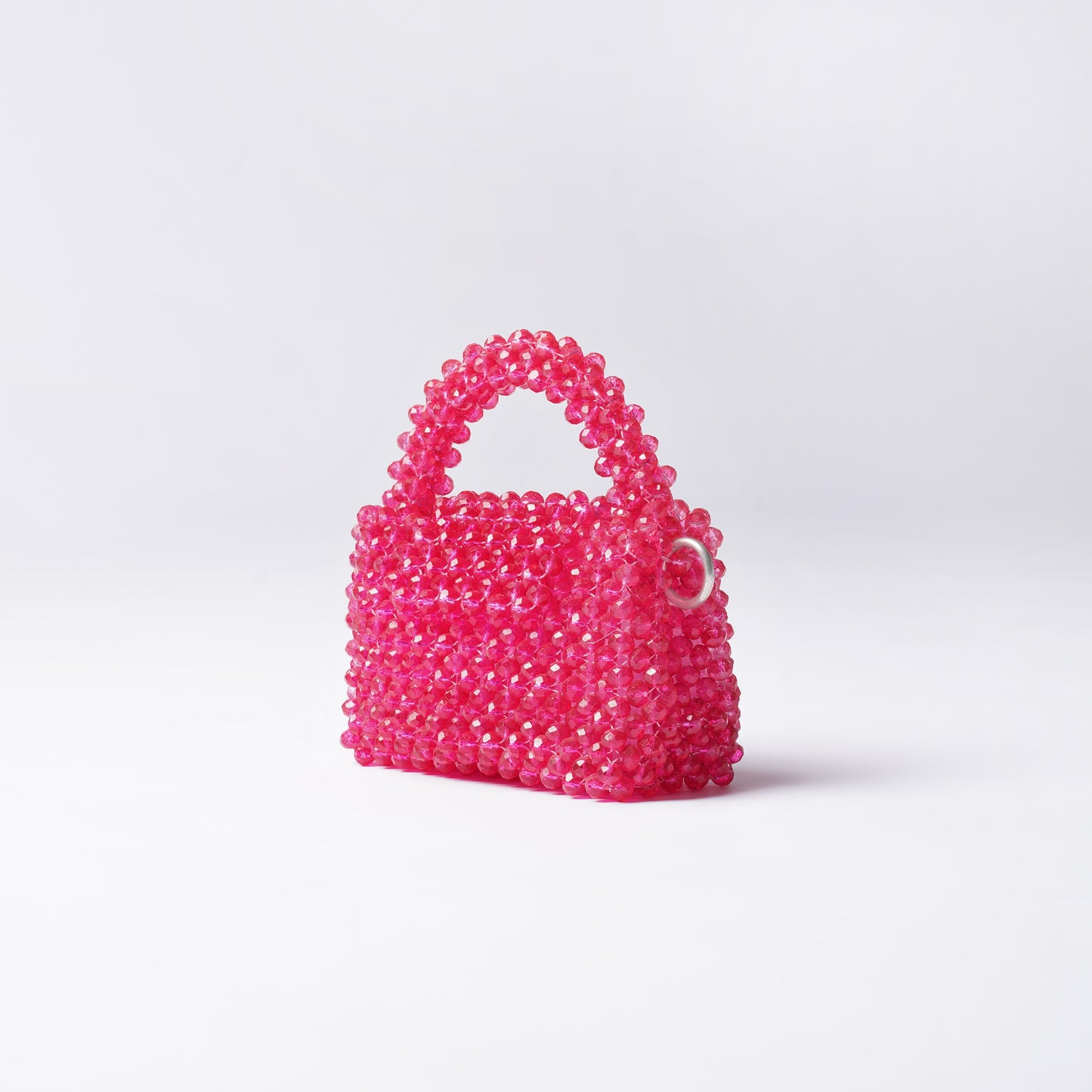 Mini Blush- Crystal Beaded Bag