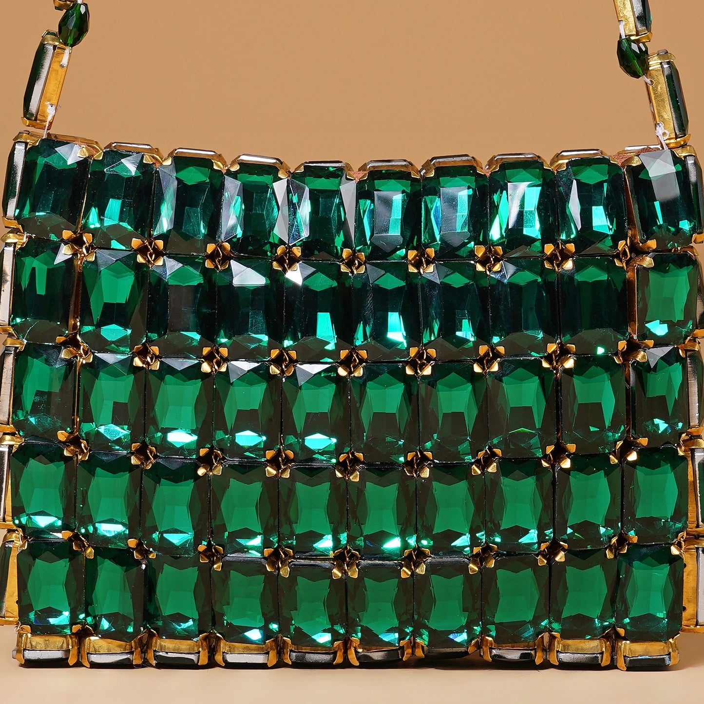 Zumra- Emerald Rhinestone Bag