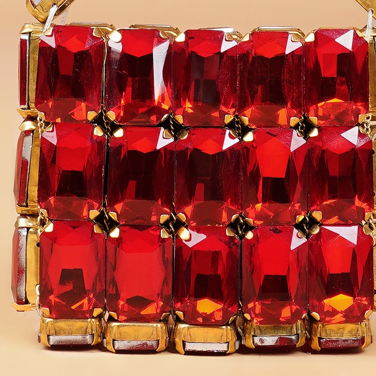 Mini Scarlet- Rhinestone Bag