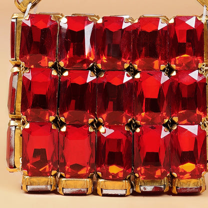 Mini Scarlet- Rhinestone Bag