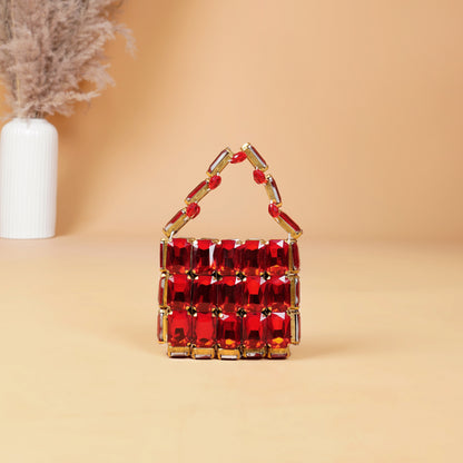Mini Scarlet- Rhinestone Bag