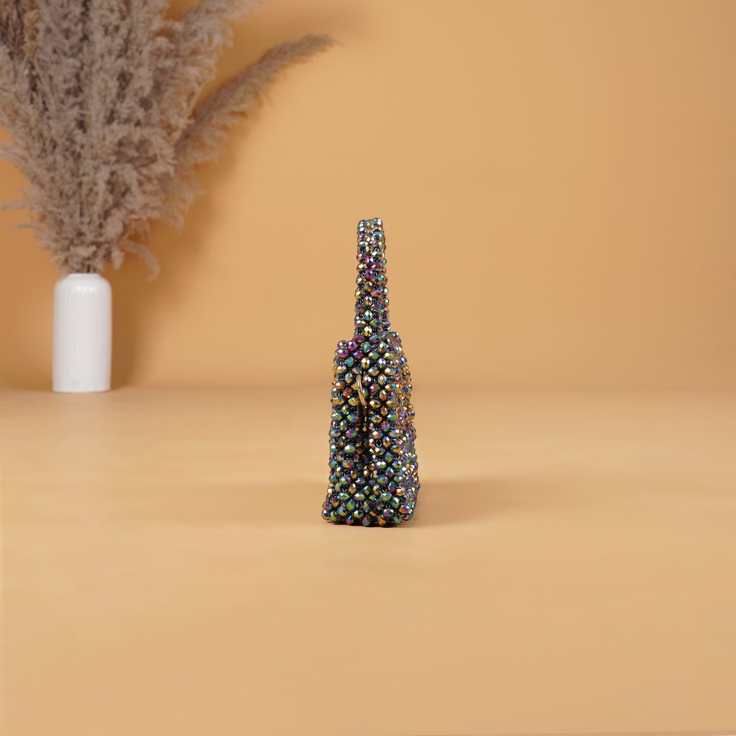 Laila- Multicolour Chrome crystal Bag