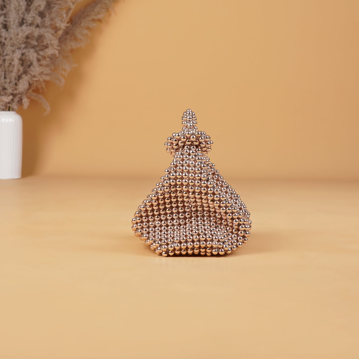 Rosegold chrome pearl bag