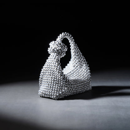 Silver Chrome pearl bag