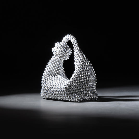 Silver Chrome pearl bag