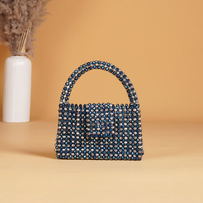 Twilight- Midnight metallic crystal bag
