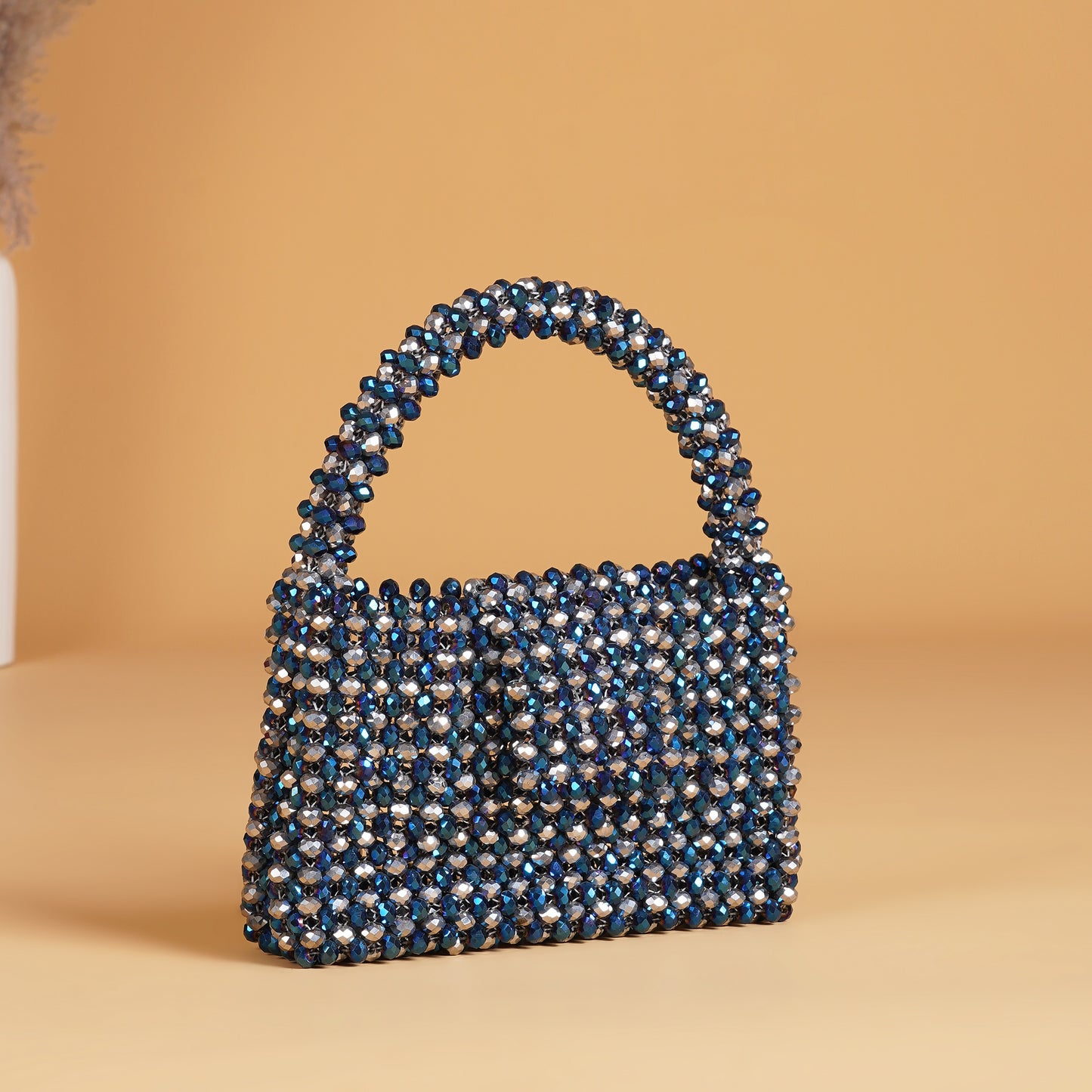 Twilight- Midnight metallic crystal bag