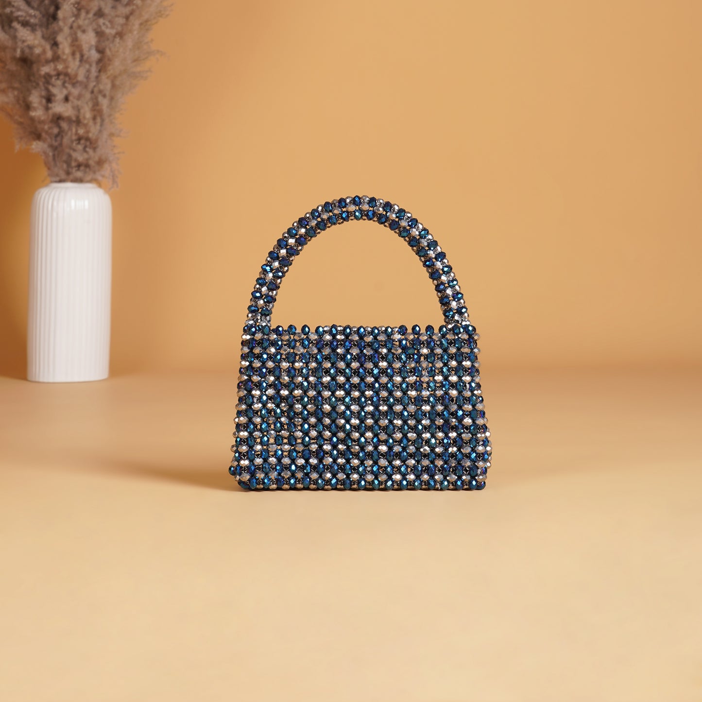 Twilight- Midnight metallic crystal bag