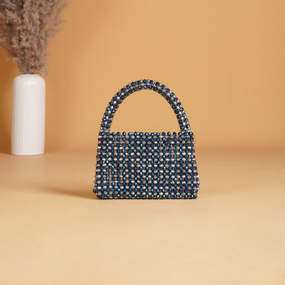 Twilight- Midnight metallic crystal bag