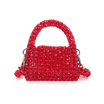Mini Cherry- Crystal Beaded Bag