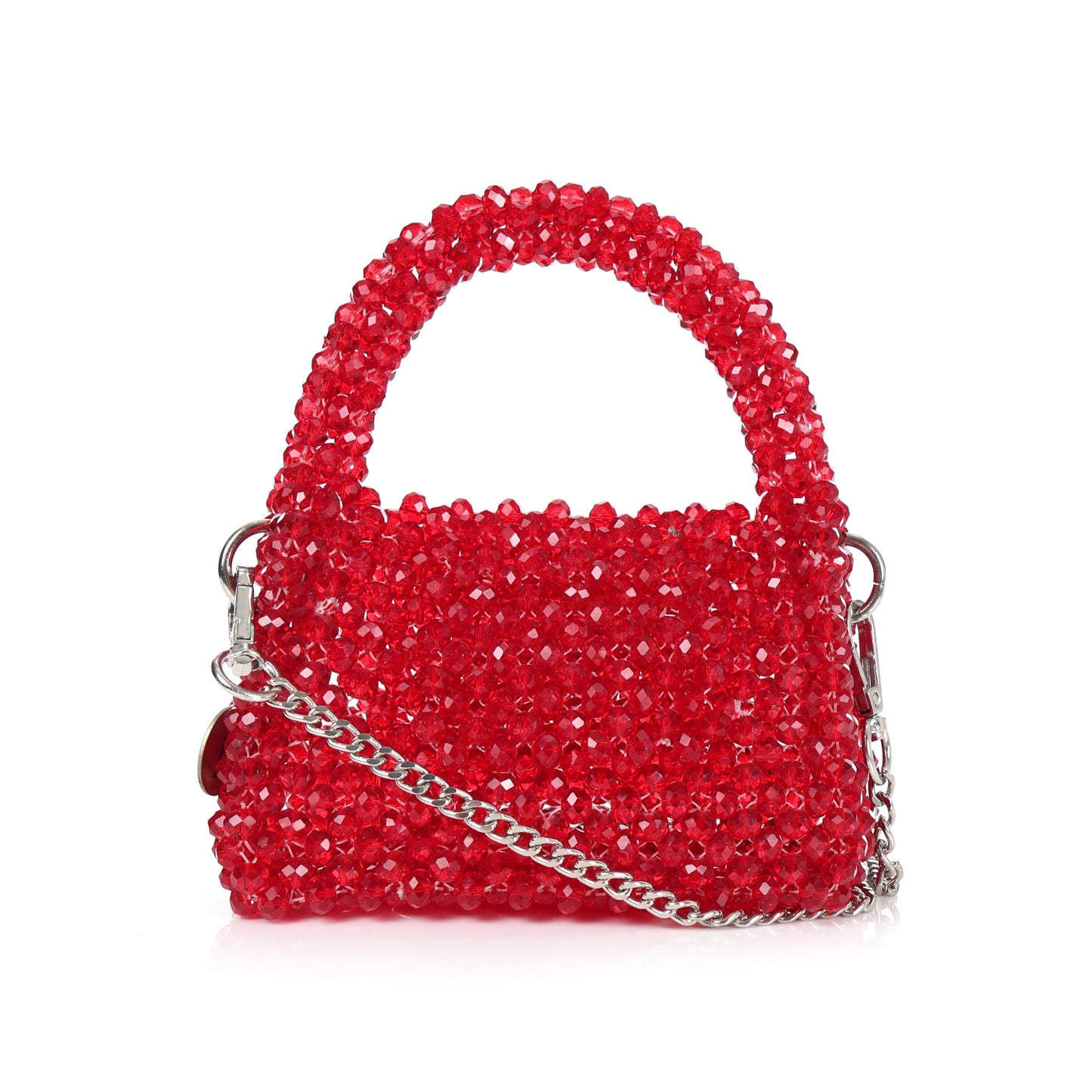 Mini Cherry- Crystal Beaded Bag