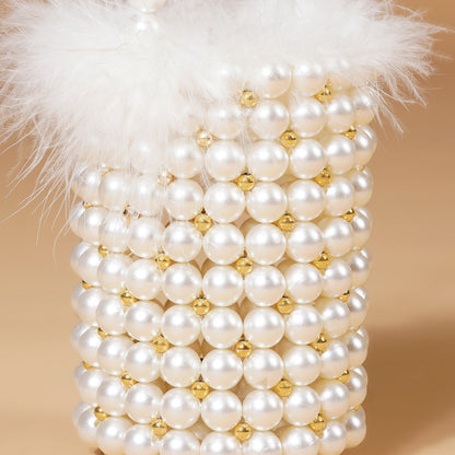 Ivory Muse- Pearl Beaded Bag
