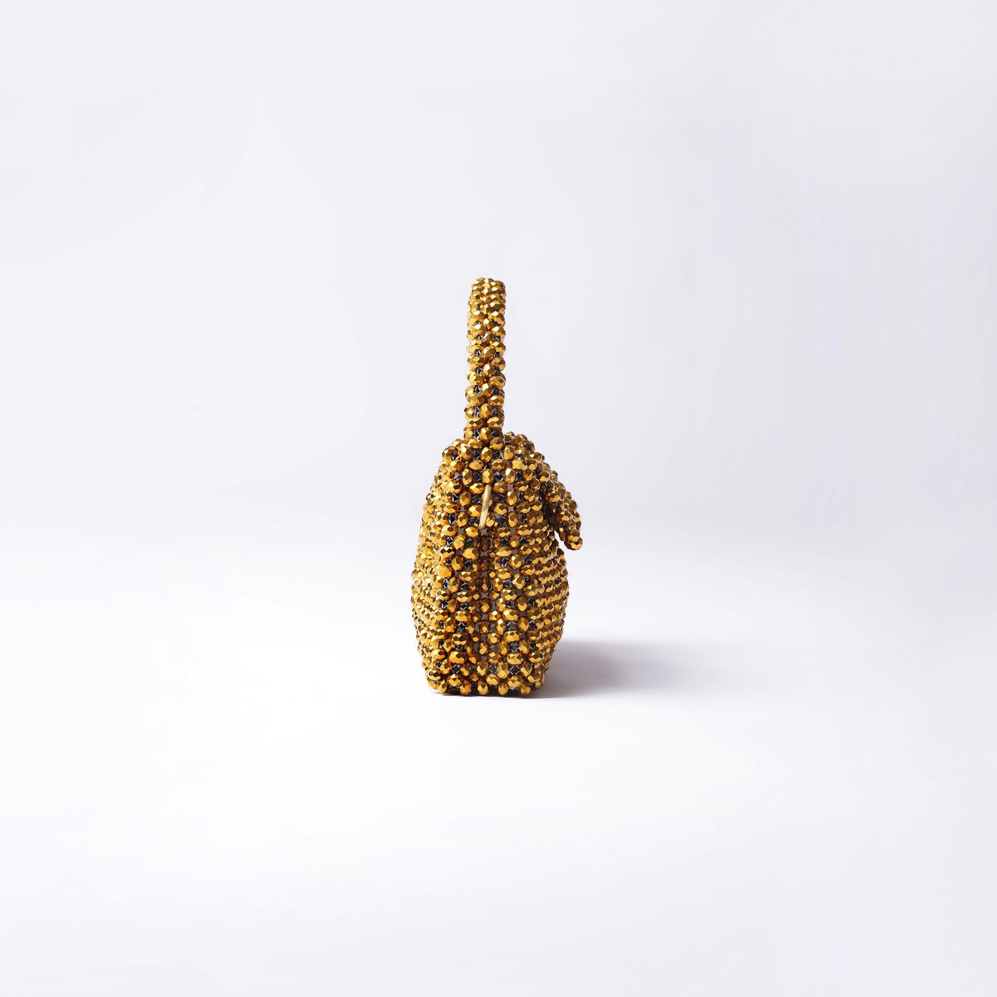 The Regal- Golden Metallic crystal bag