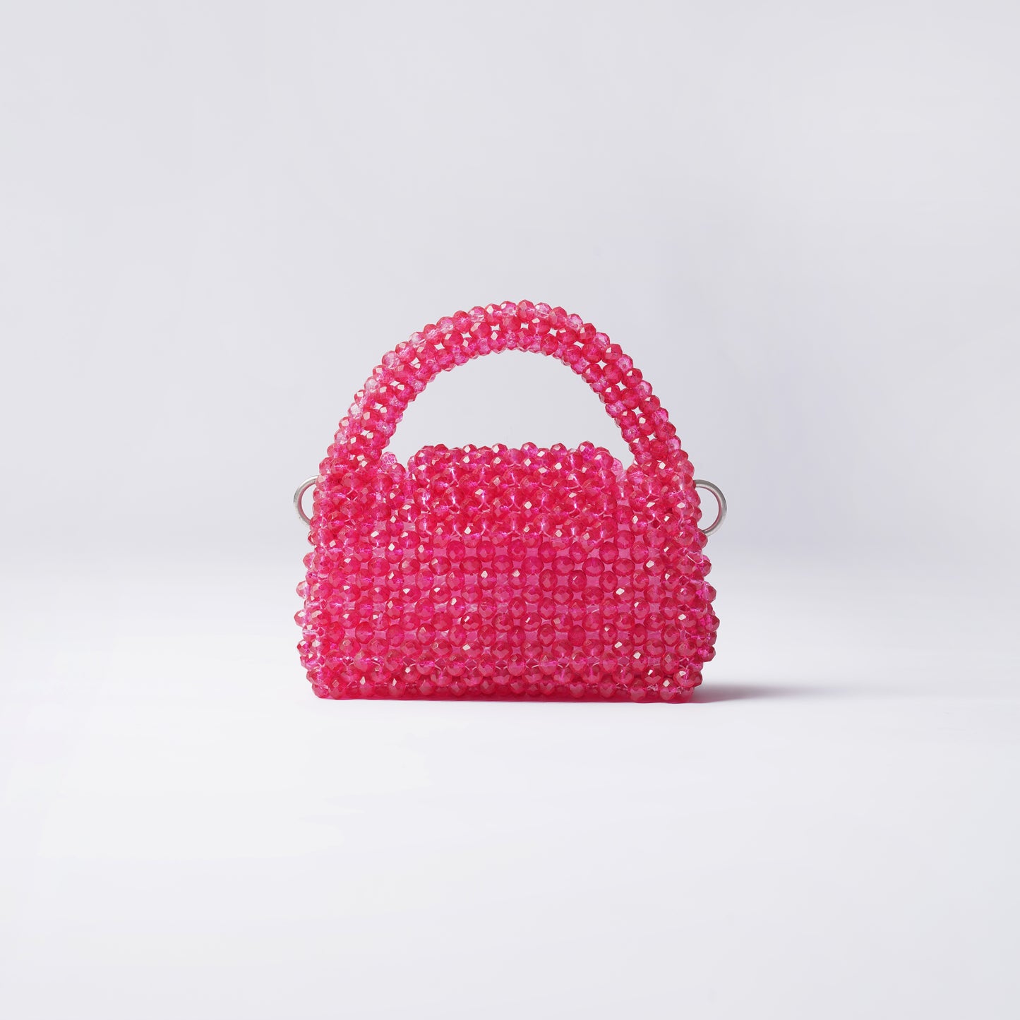 Mini Blush- Crystal Beaded Bag