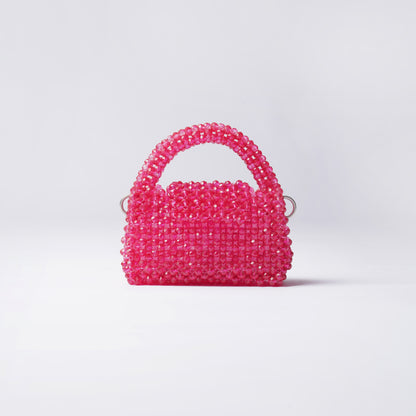 Mini Blush- Crystal Beaded Bag