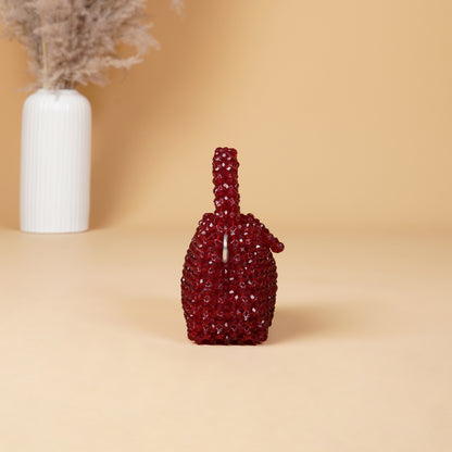 Mini Cherry- Crystal Beaded Bag