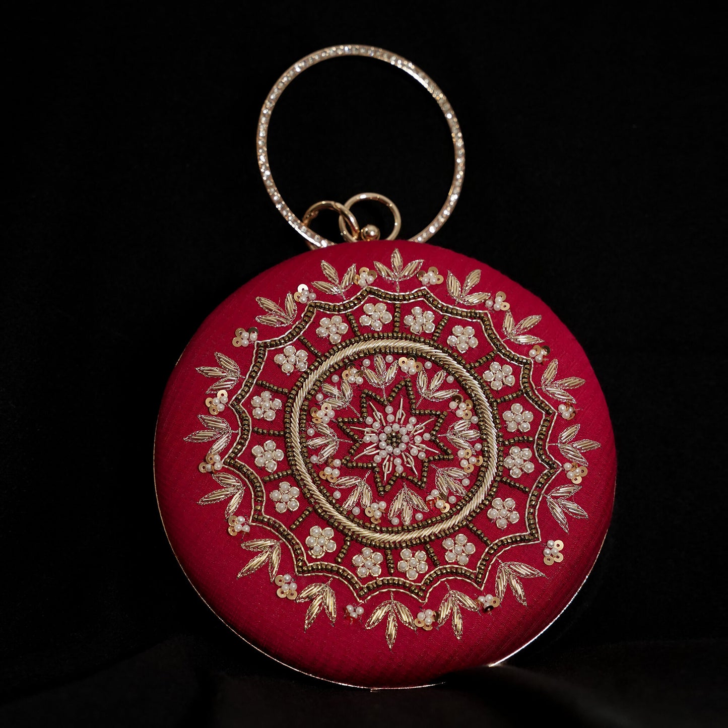 Pink Round Clutch