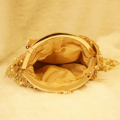 Golden Fringe Bag