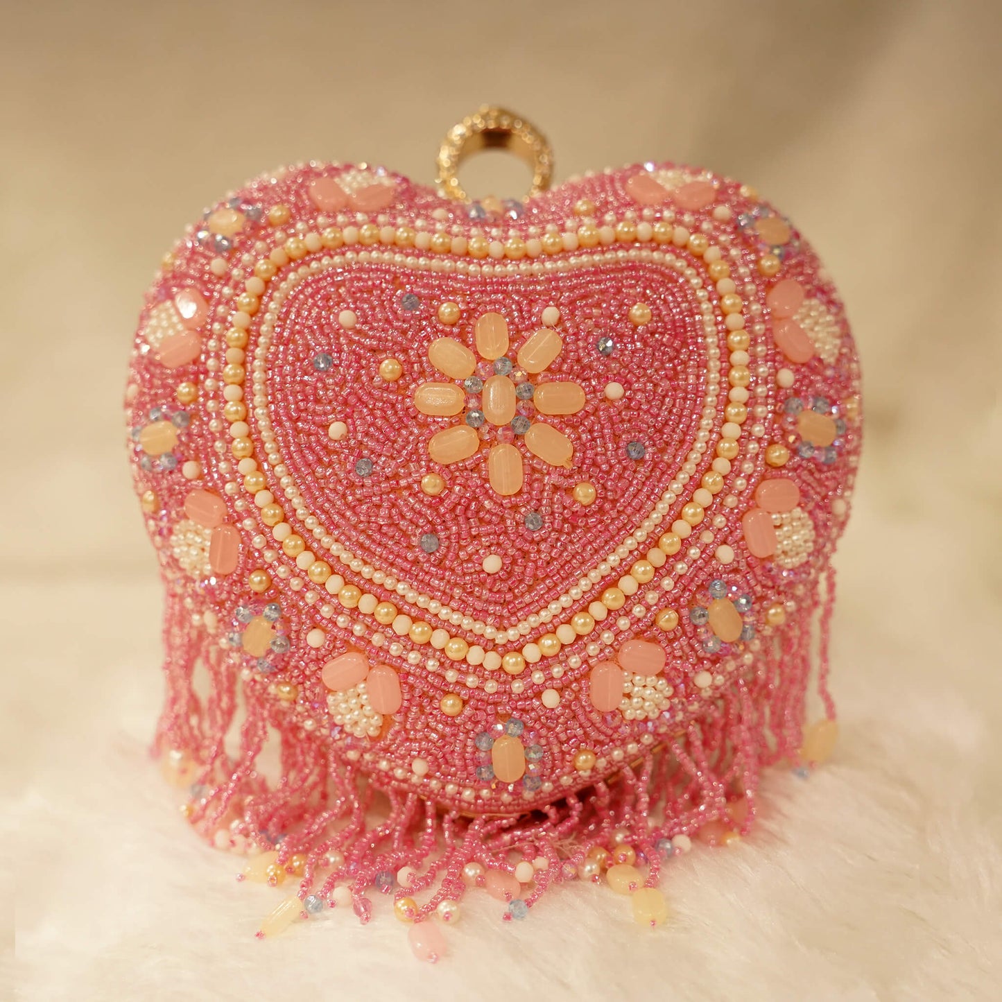 Pink Heart Clutch