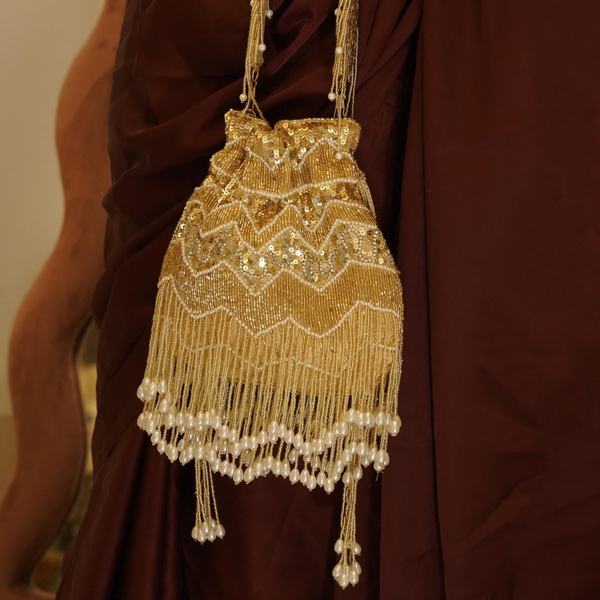 Golden Jhalar Potli