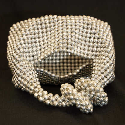 Silver Chrome Pearl Bag