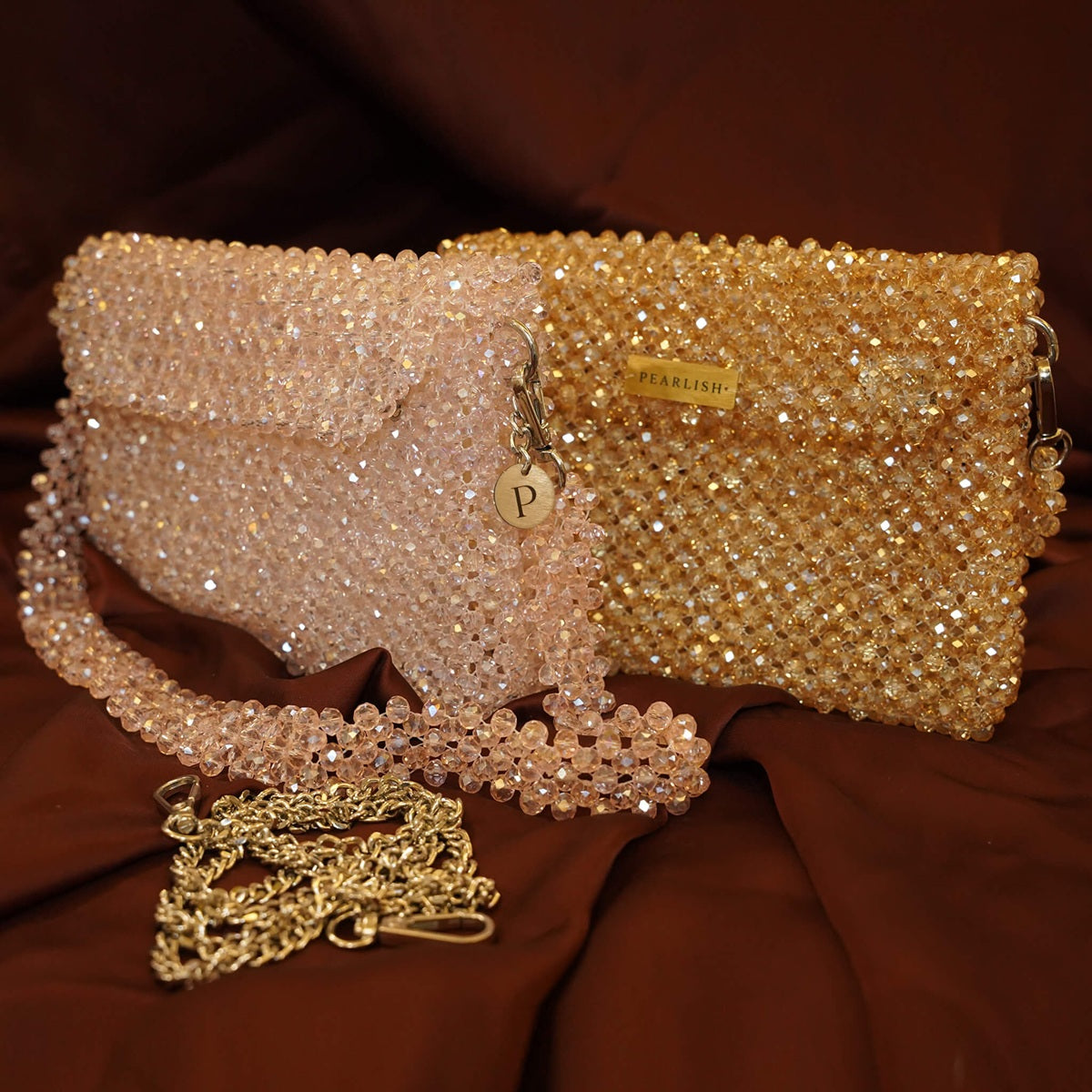 Marquise- Batua style crystal bag