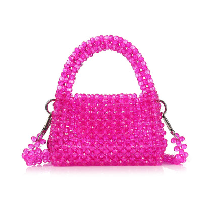 Mini Blush- Crystal Beaded Bag