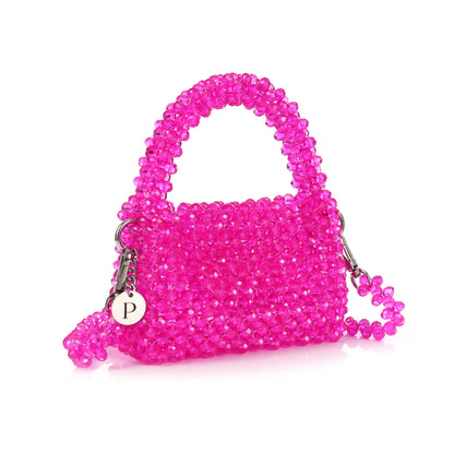 Mini Blush- Crystal Beaded Bag