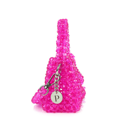 Mini Blush- Crystal Beaded Bag