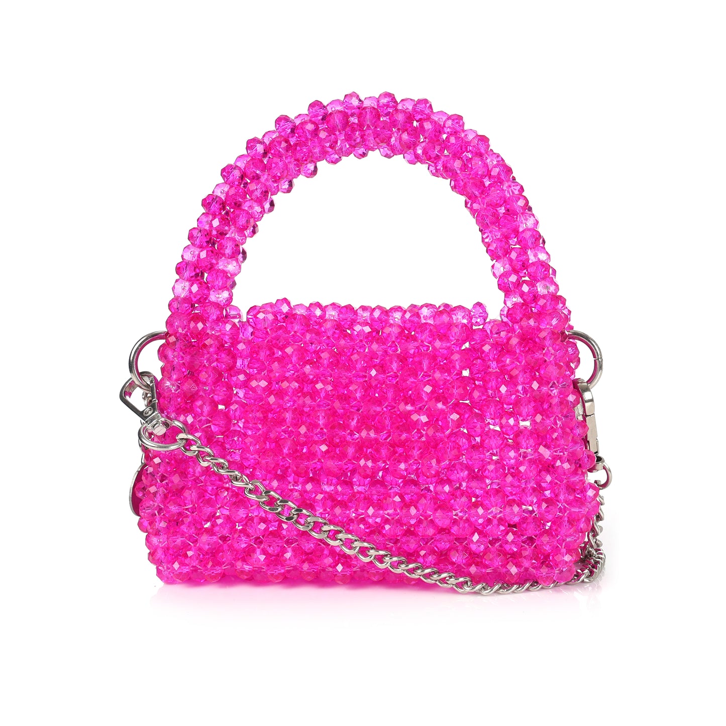 Mini Blush- Crystal Beaded Bag