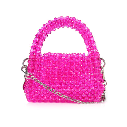 Mini Blush- Crystal Beaded Bag