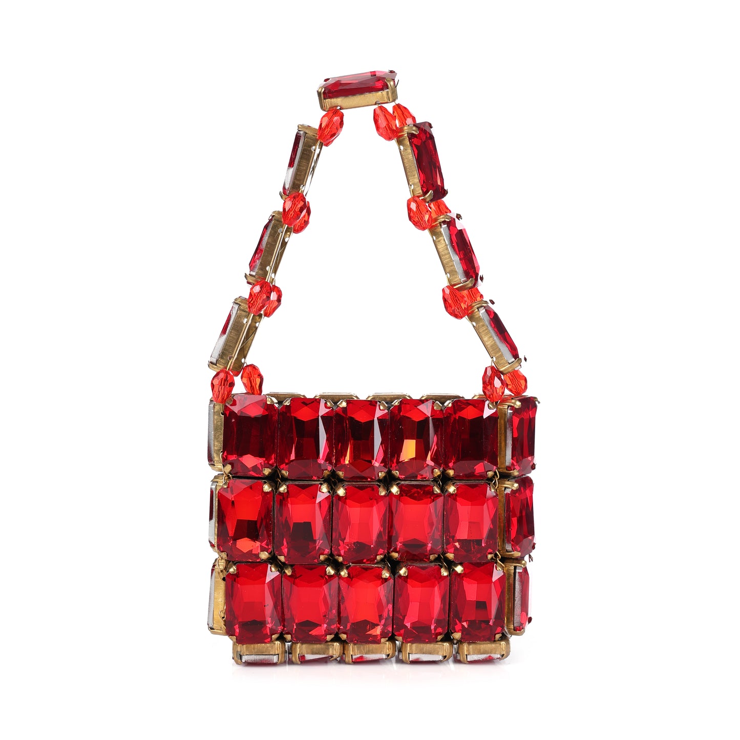 Mini Scarlet- Rhinestone Bag