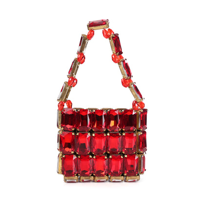 Mini Scarlet- Rhinestone Bag