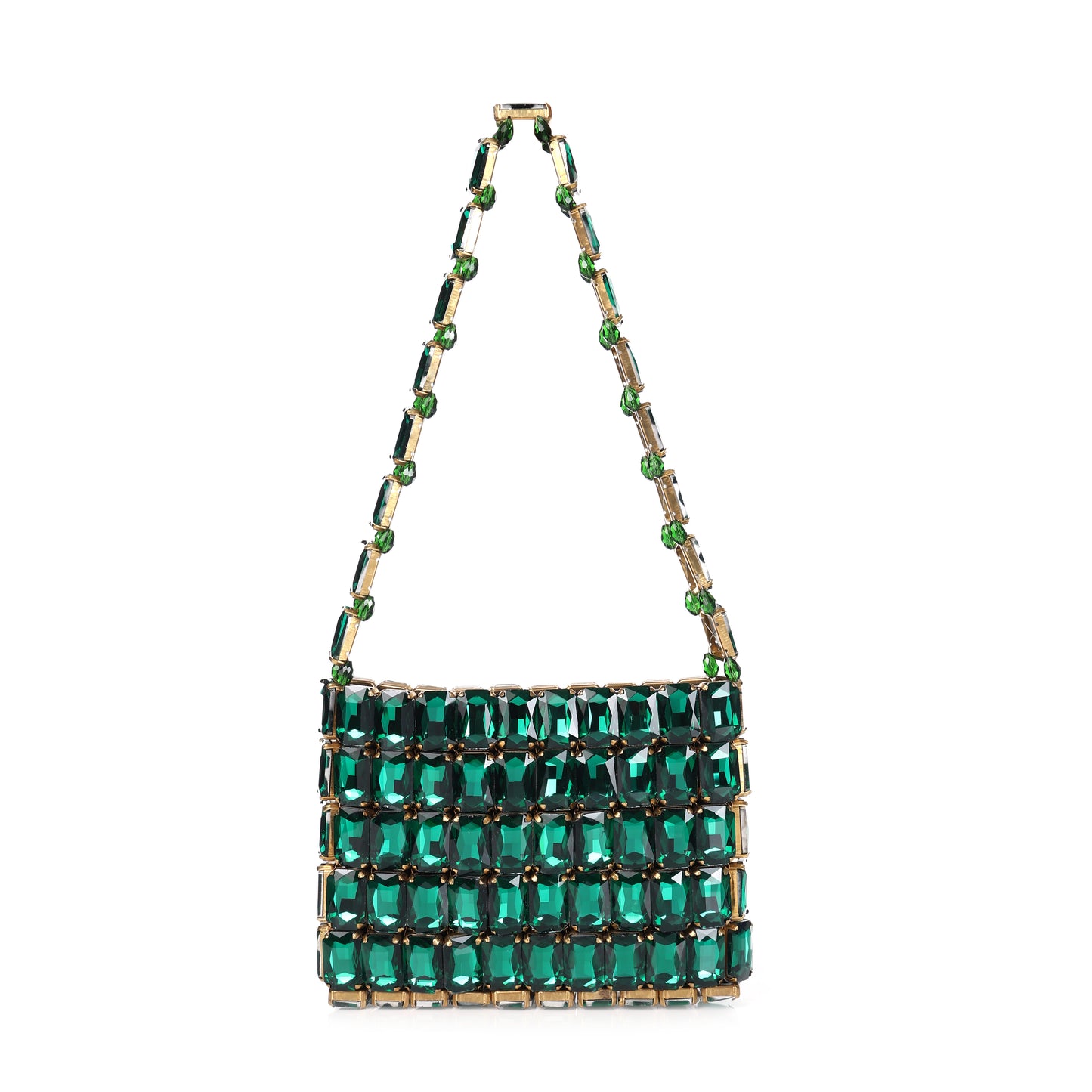 Zumra- Emerald Rhinestone Bag