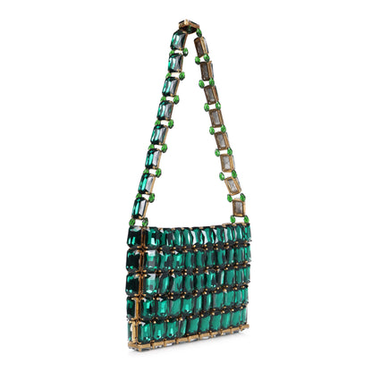 Zumra- Emerald Rhinestone Bag