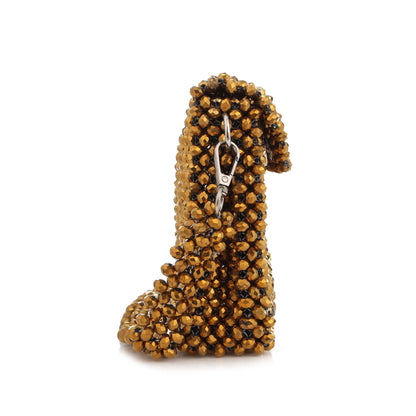 Gold Metallic- Batua style crystal bag