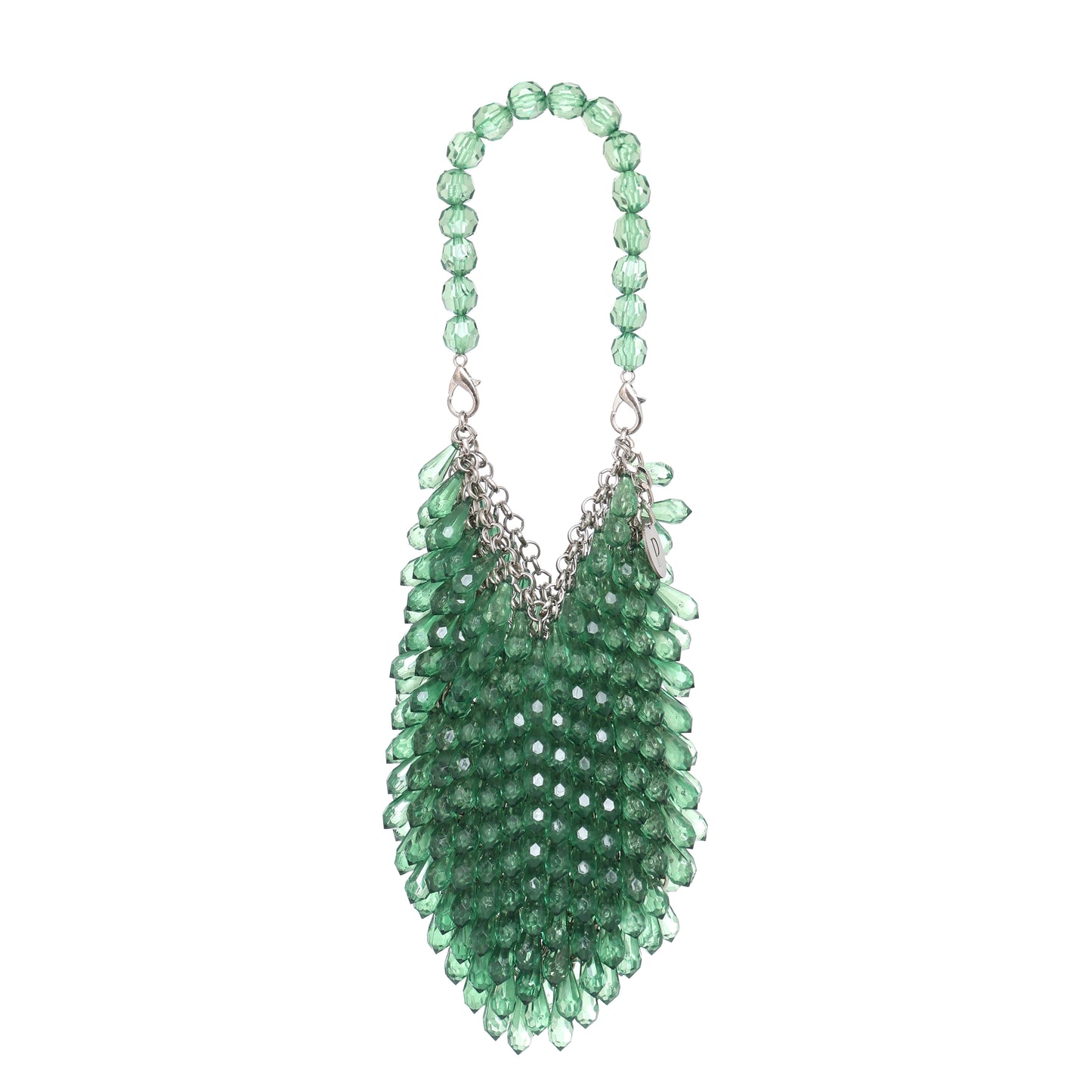 Aurielie- Teardrop Crystal Bag- Green