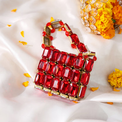 Mini Scarlet- Rhinestone Bag