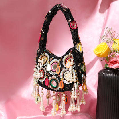 Black Mirror Shoulder Bag