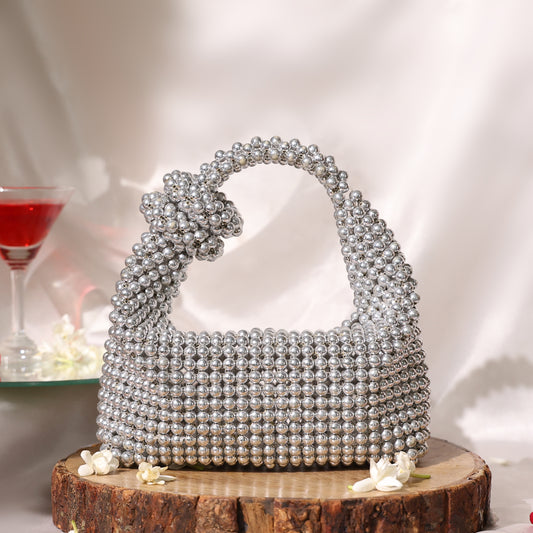 Silver Chrome Pearl Bag