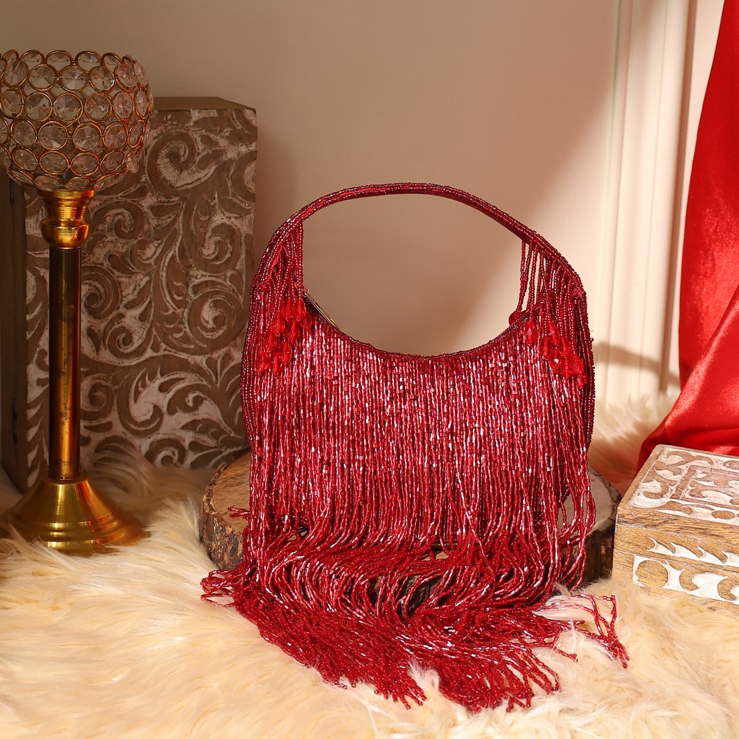 Tassle Bag - Red